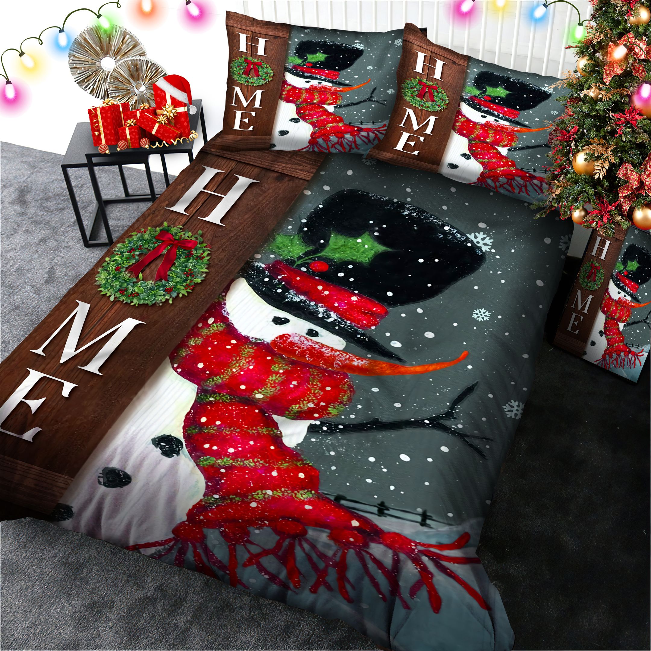 Snowman Bedding Set