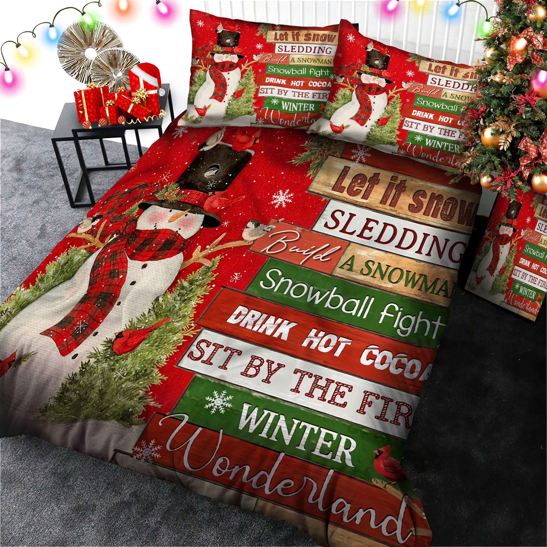 Snowman Bedding Set