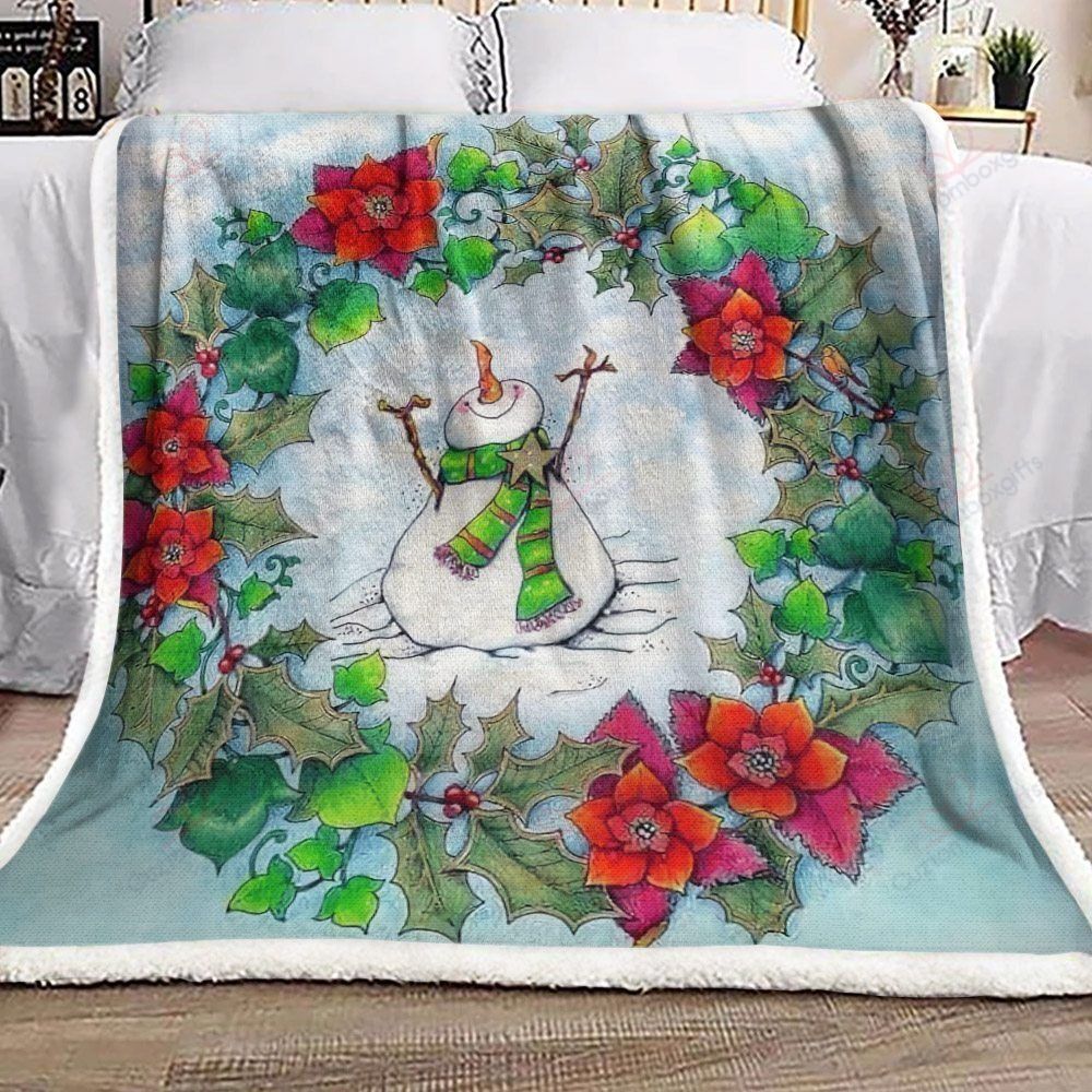 Snowman Fleece Blanket