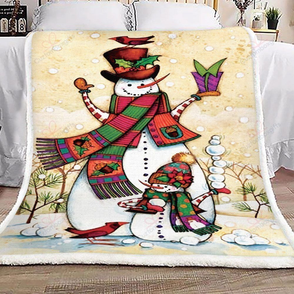 Snowman Fleece Blanket