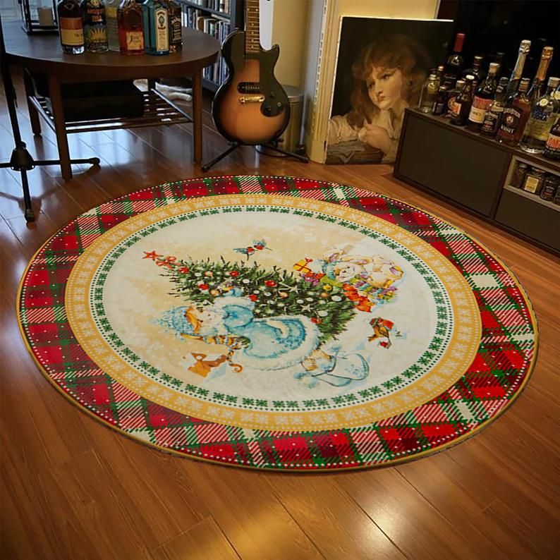 Snowman Round Carpet