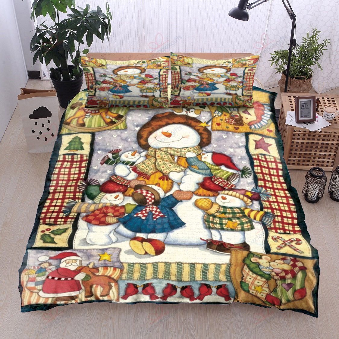 Snowman Bedding Set