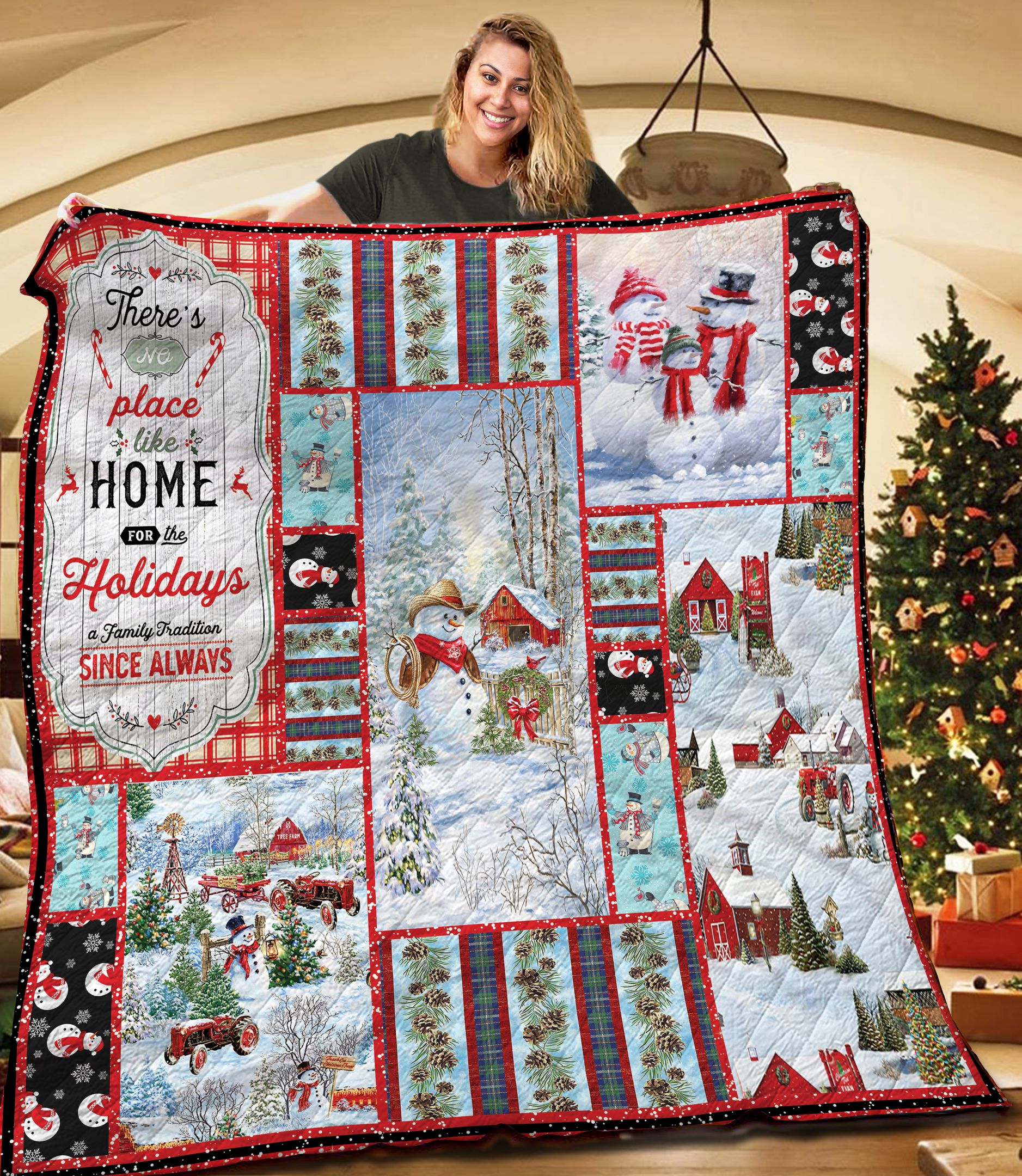 Snowman TNT131104NH Quilt Blanket