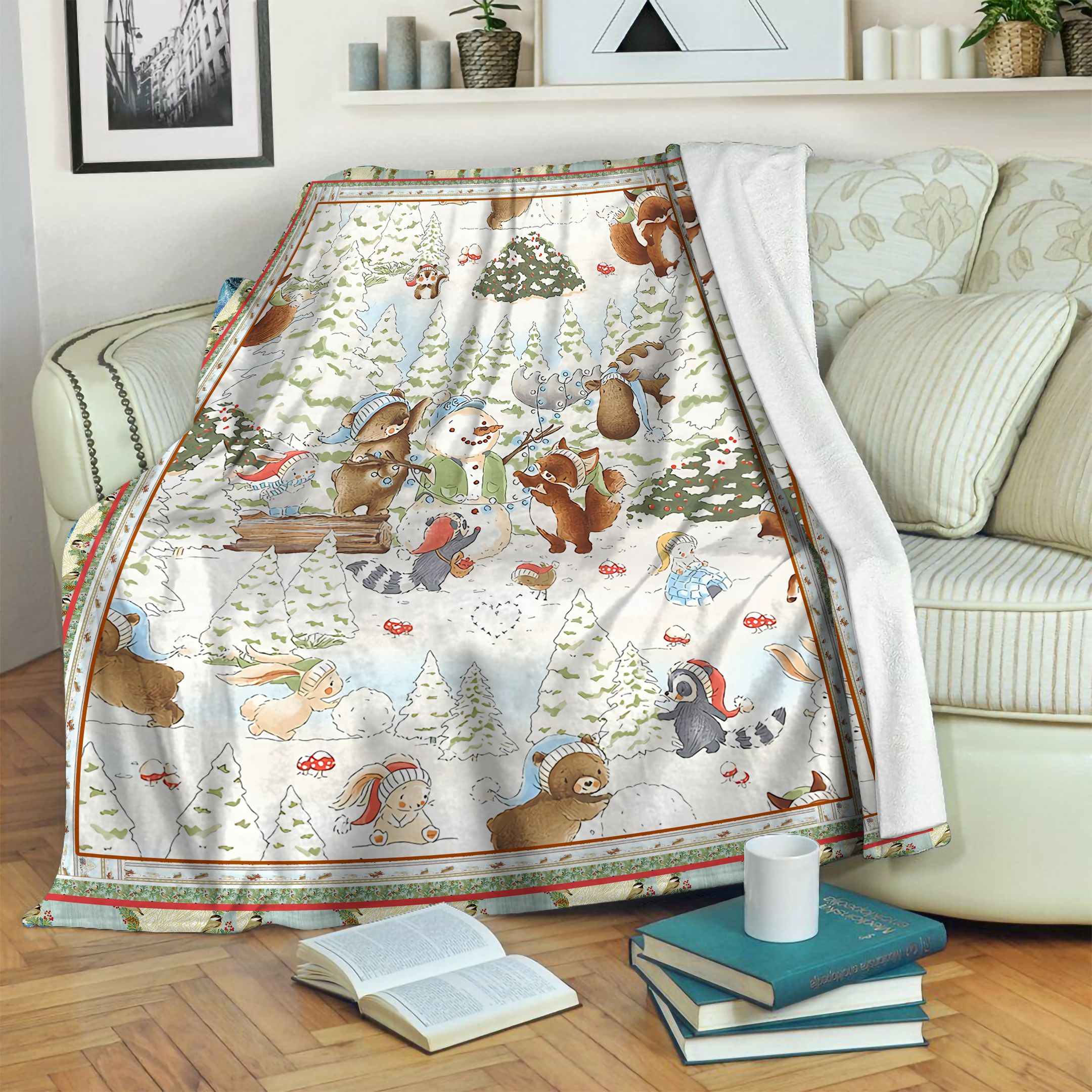 Snowman Fleece Blanket