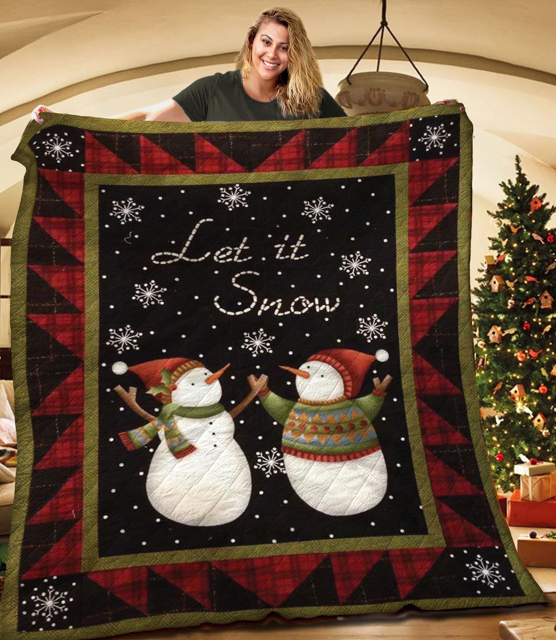 Snowman TNT171109NH Quilt Blanket