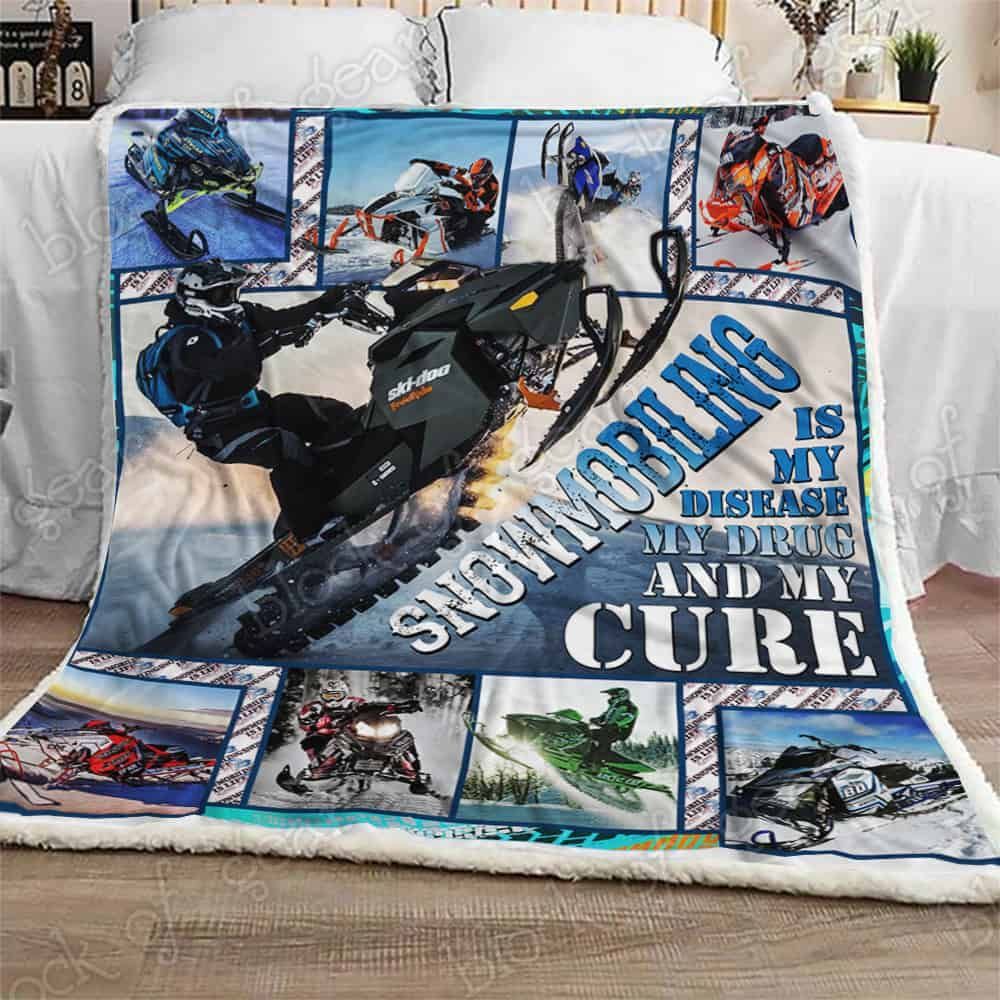 Snowmobile Fleece Blanket