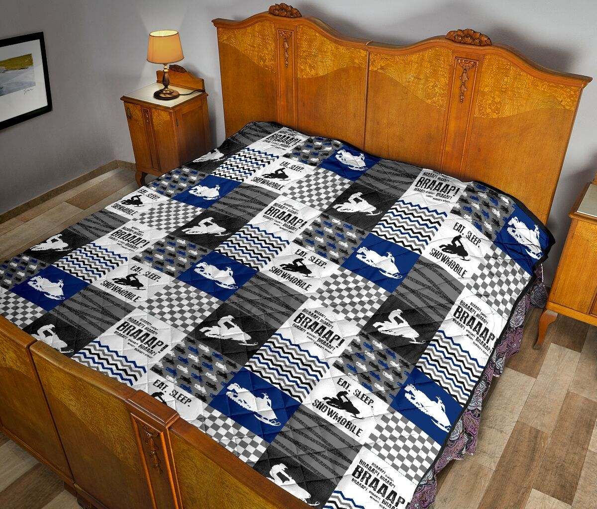 SNOWMOBILE MK ROYAL BLUE QUILT DHC281111223DD