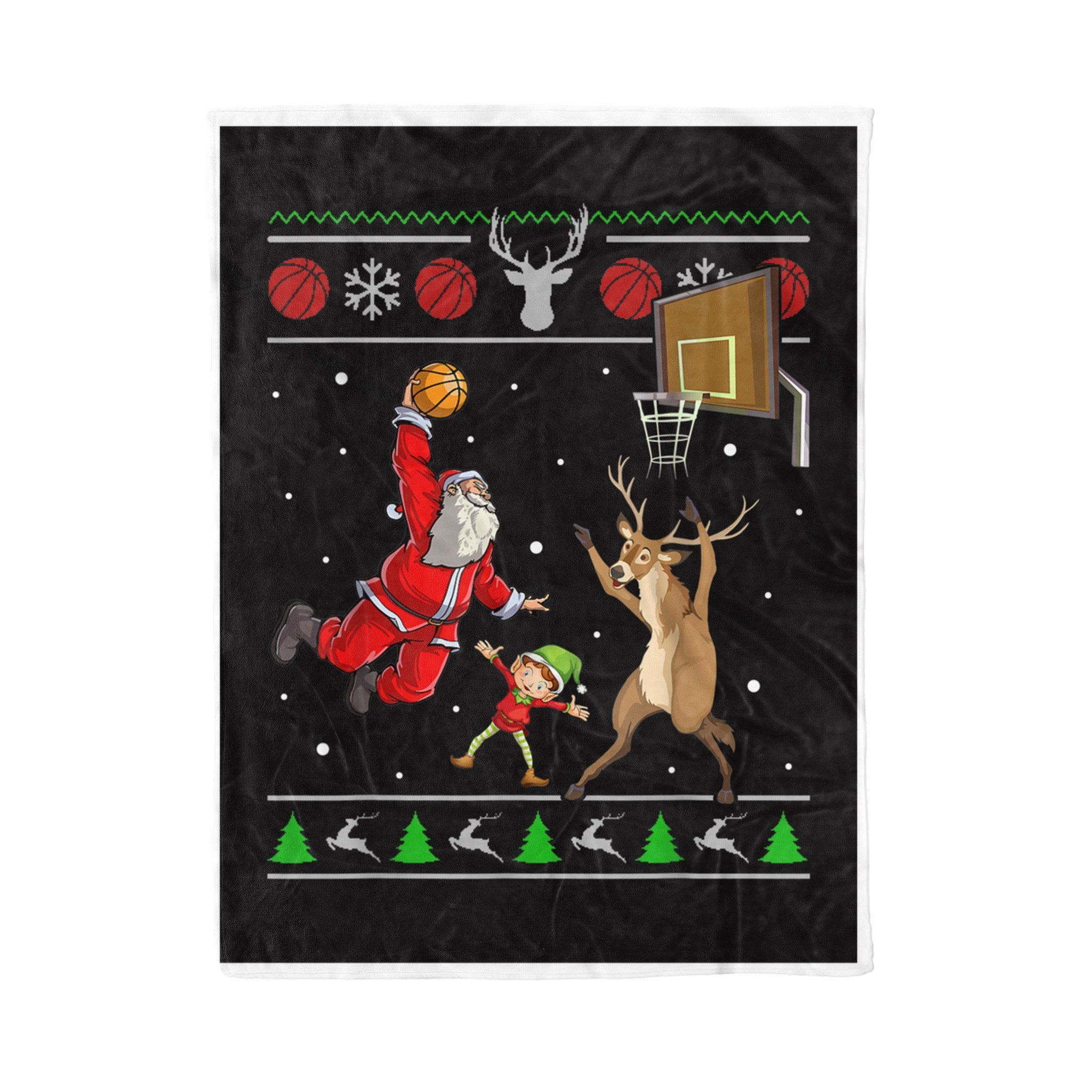 Snowtorious Basketball Sherpa Fleece Blanket