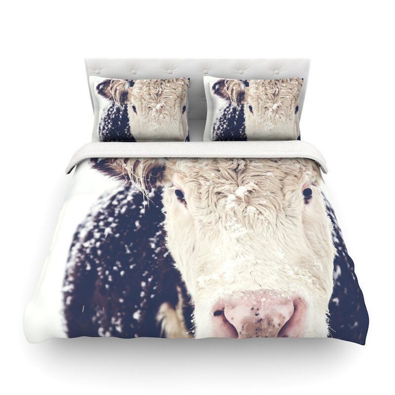 Snowy Cow Bedding Set