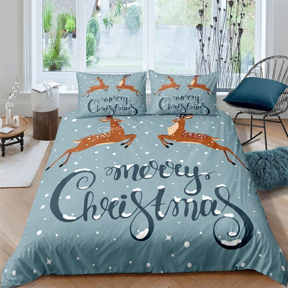 Snowy Merry Xmas Bedding Set