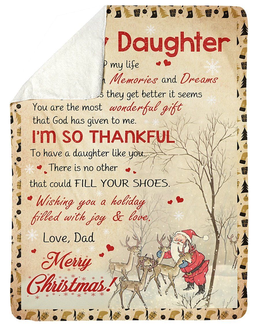 So Thankful To Have You Fleece Blanket To Daughter Sherpa Blanket
