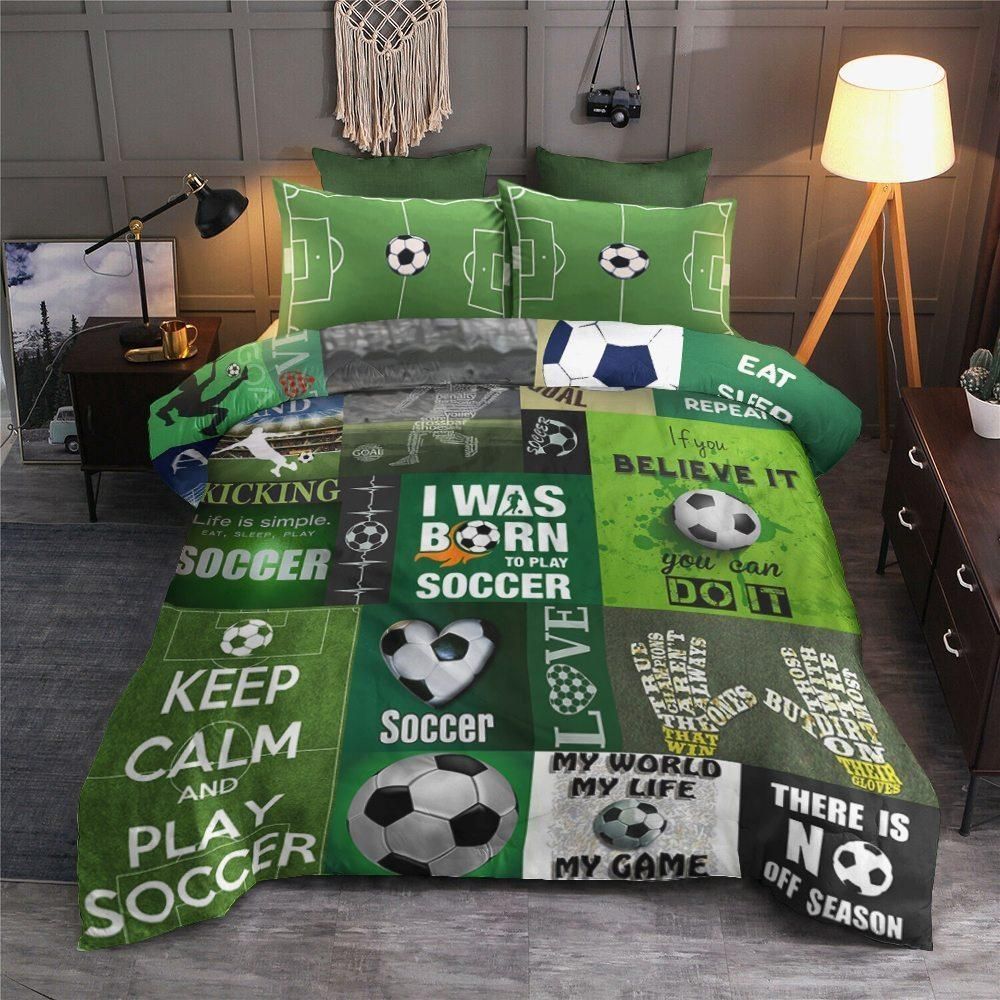 Soccer 3D Bedding Set
