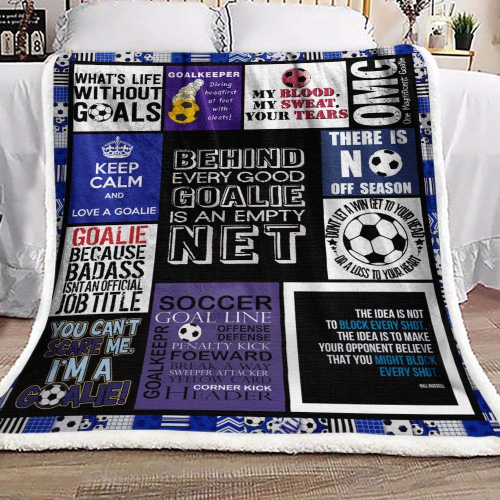 Soccer Sherpa Fleece Blanket