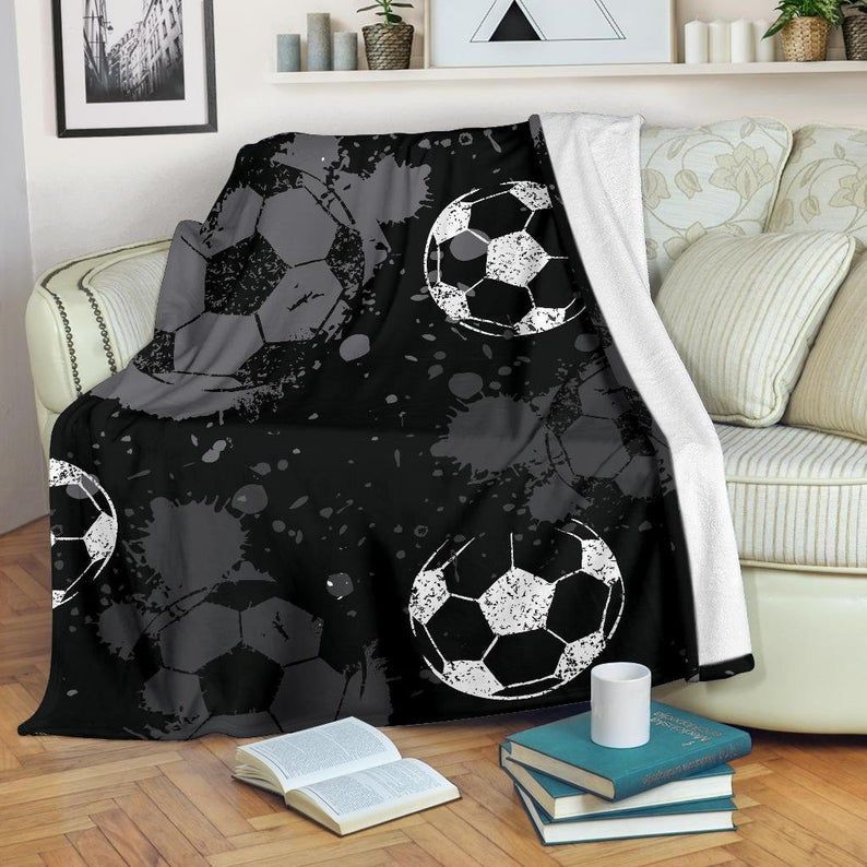 Soccer Sherpa Fleece Blanket