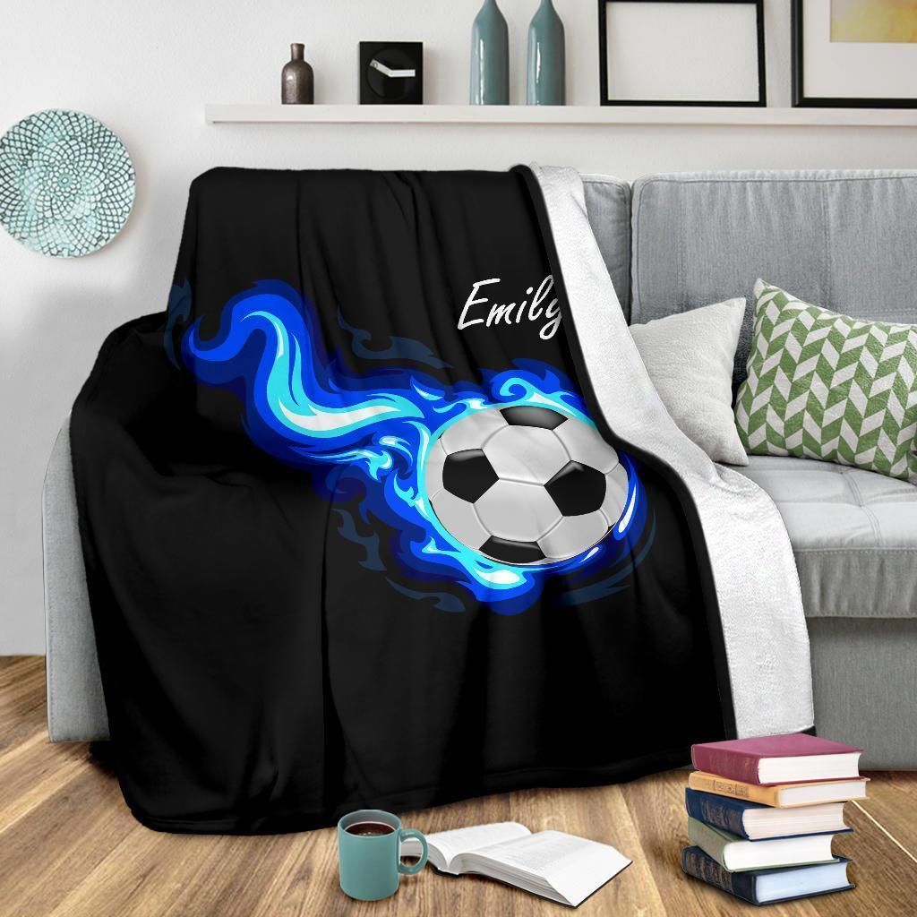 Soccer Sherpa Fleece Blanket