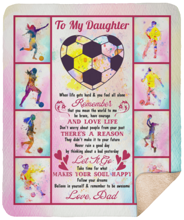 Soccer Sherpa Fleece Blanket