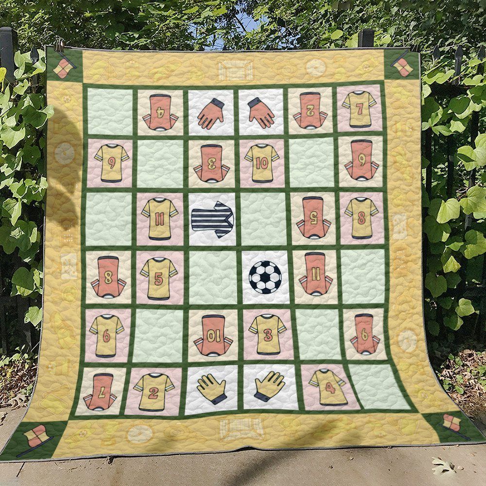 Soccer DD190714B Quilt Blanket