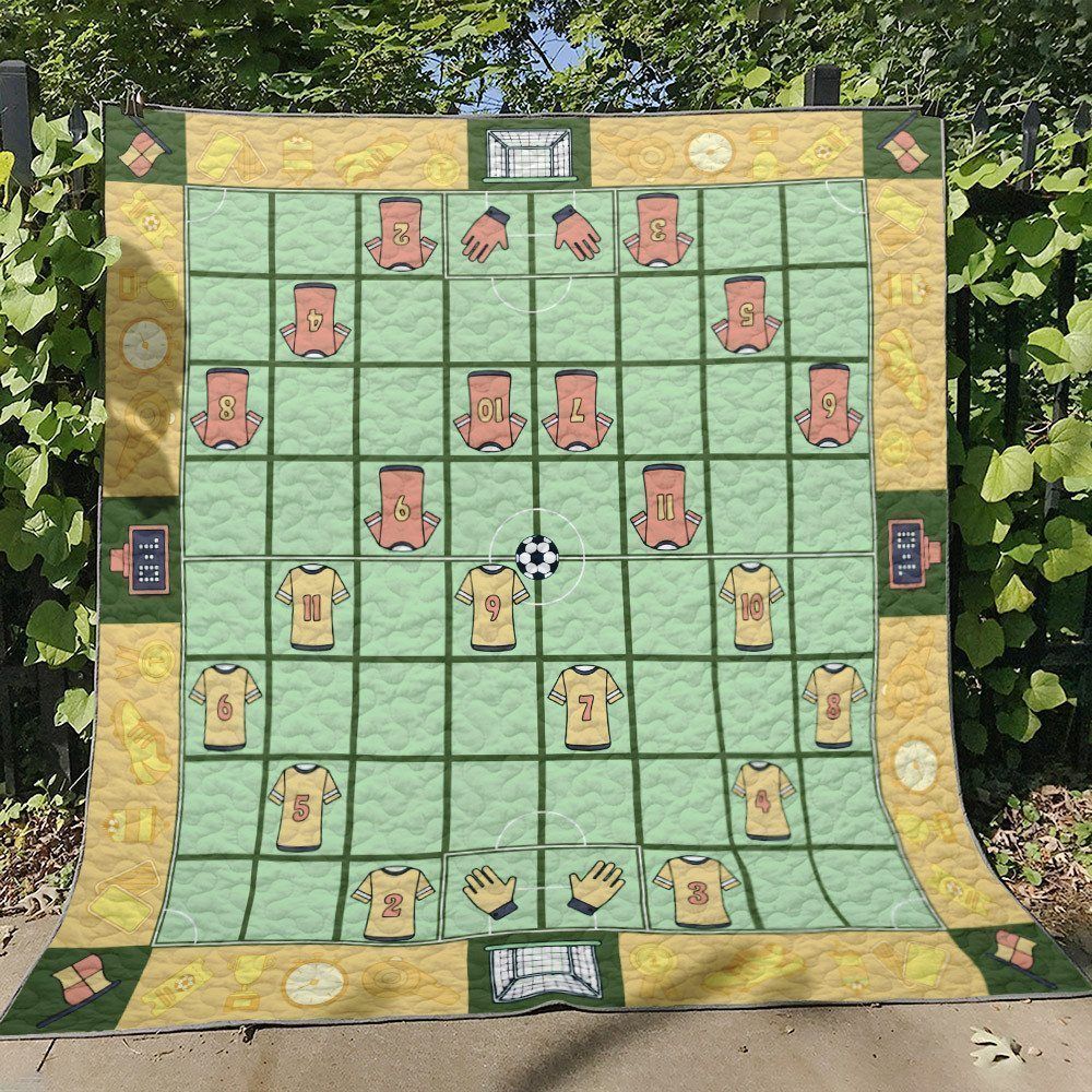 Soccer DD220711B Quilt Blanket