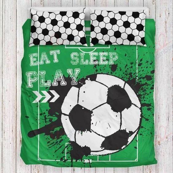 Soccer Eat Sleep Play Bedding Set