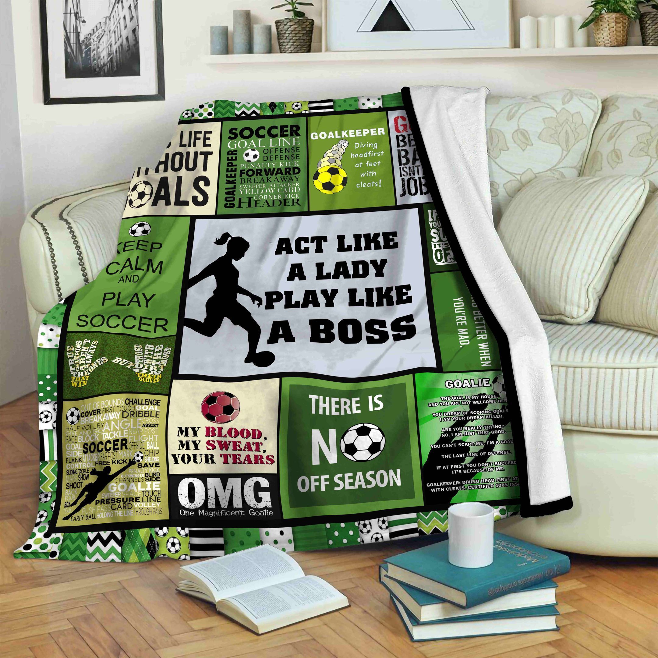 Soccer Fleece Blanket