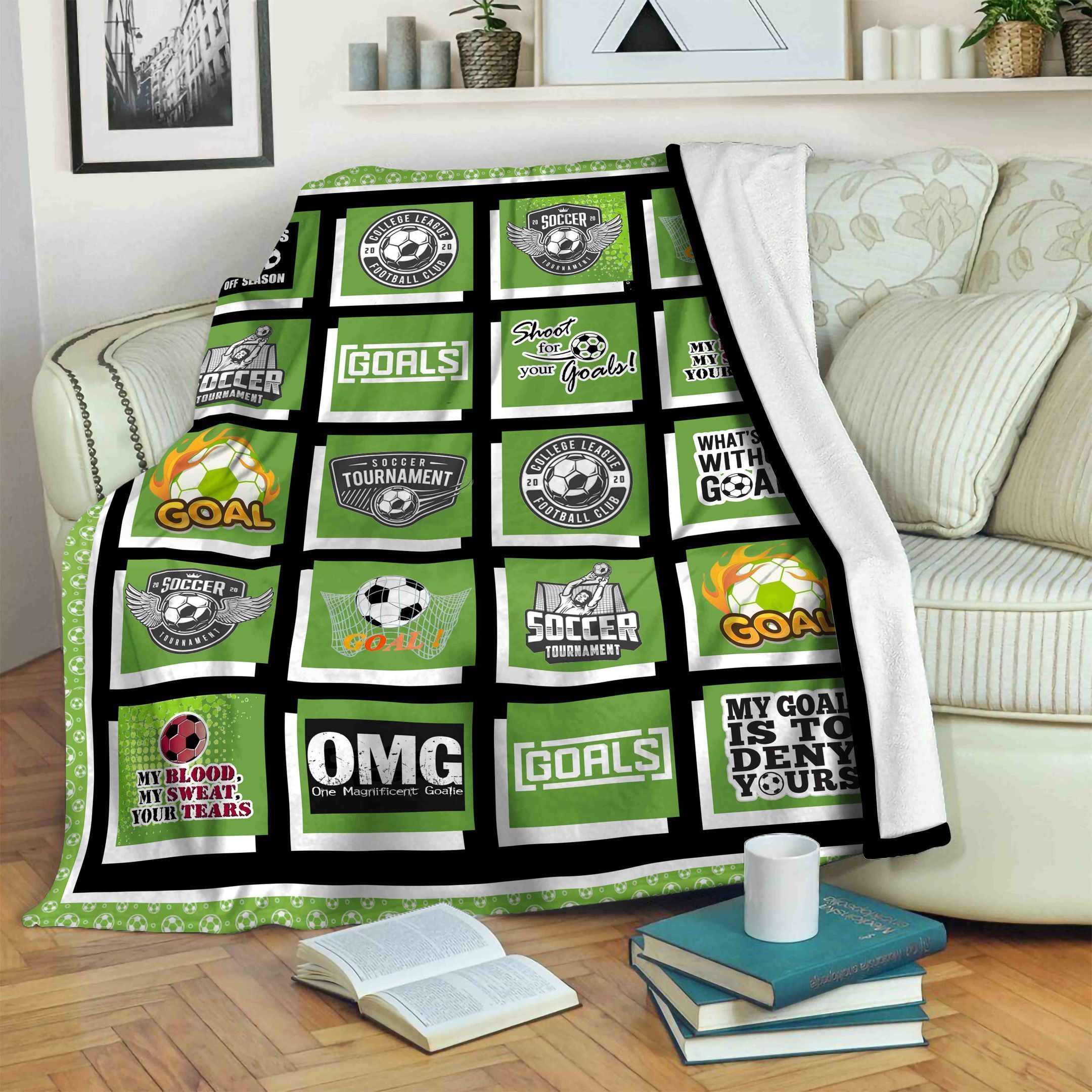 Soccer Fleece Blanket