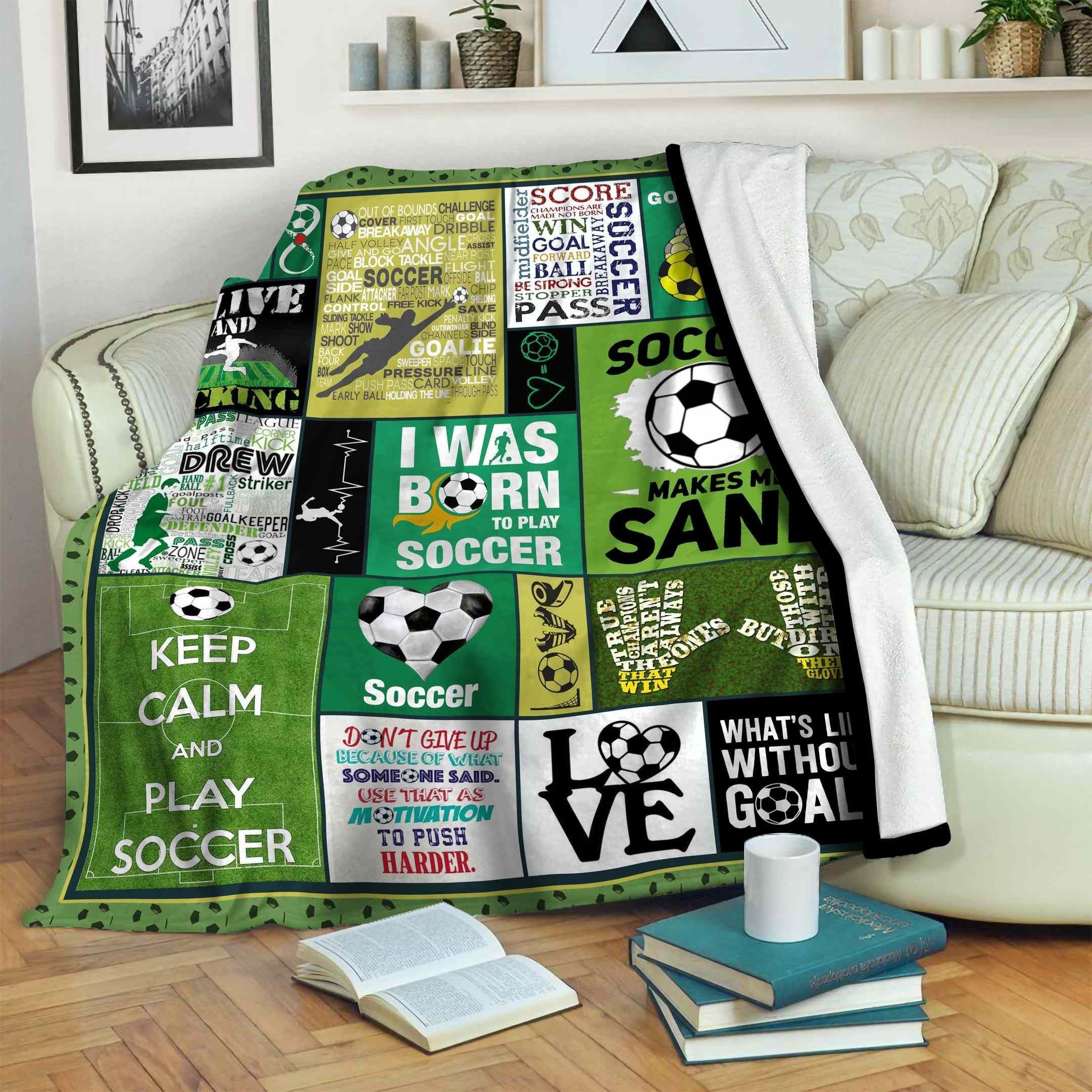 Soccer Fleece Blanket