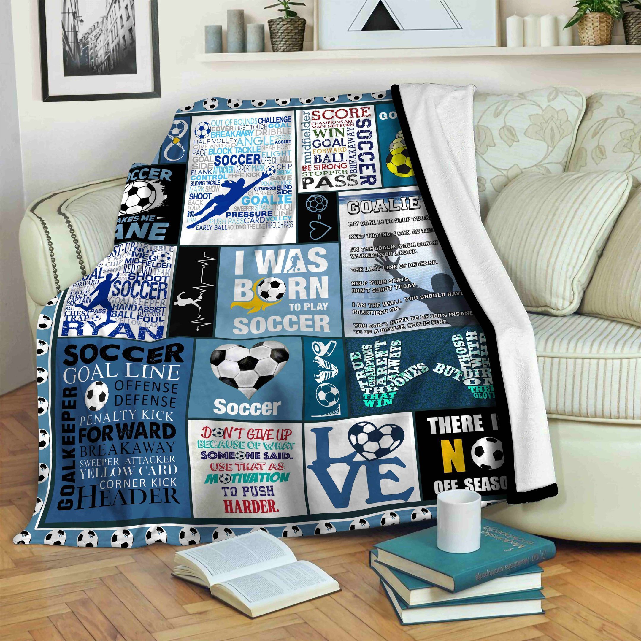 Soccer Fleece Blanket