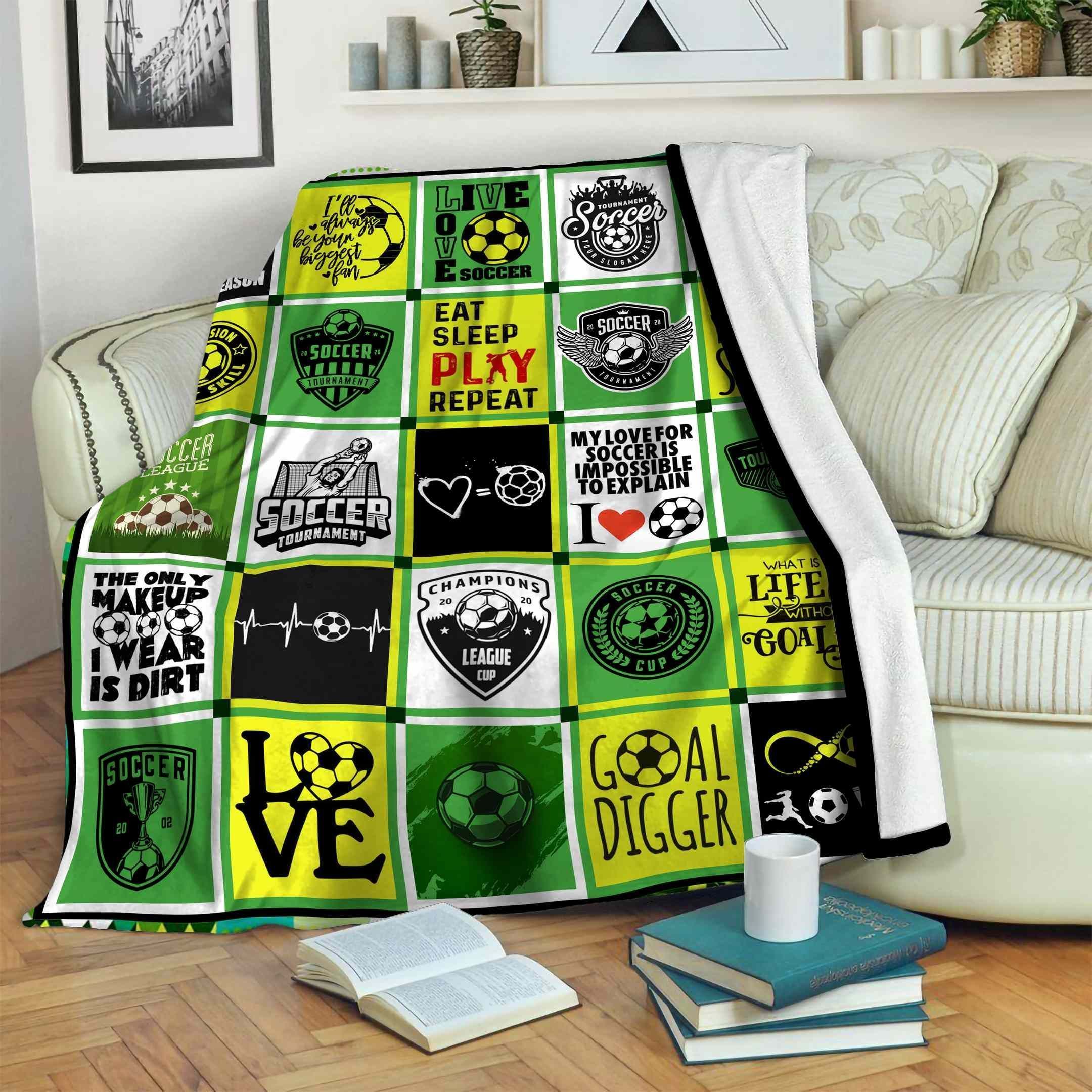 Soccer Fleece Blanket
