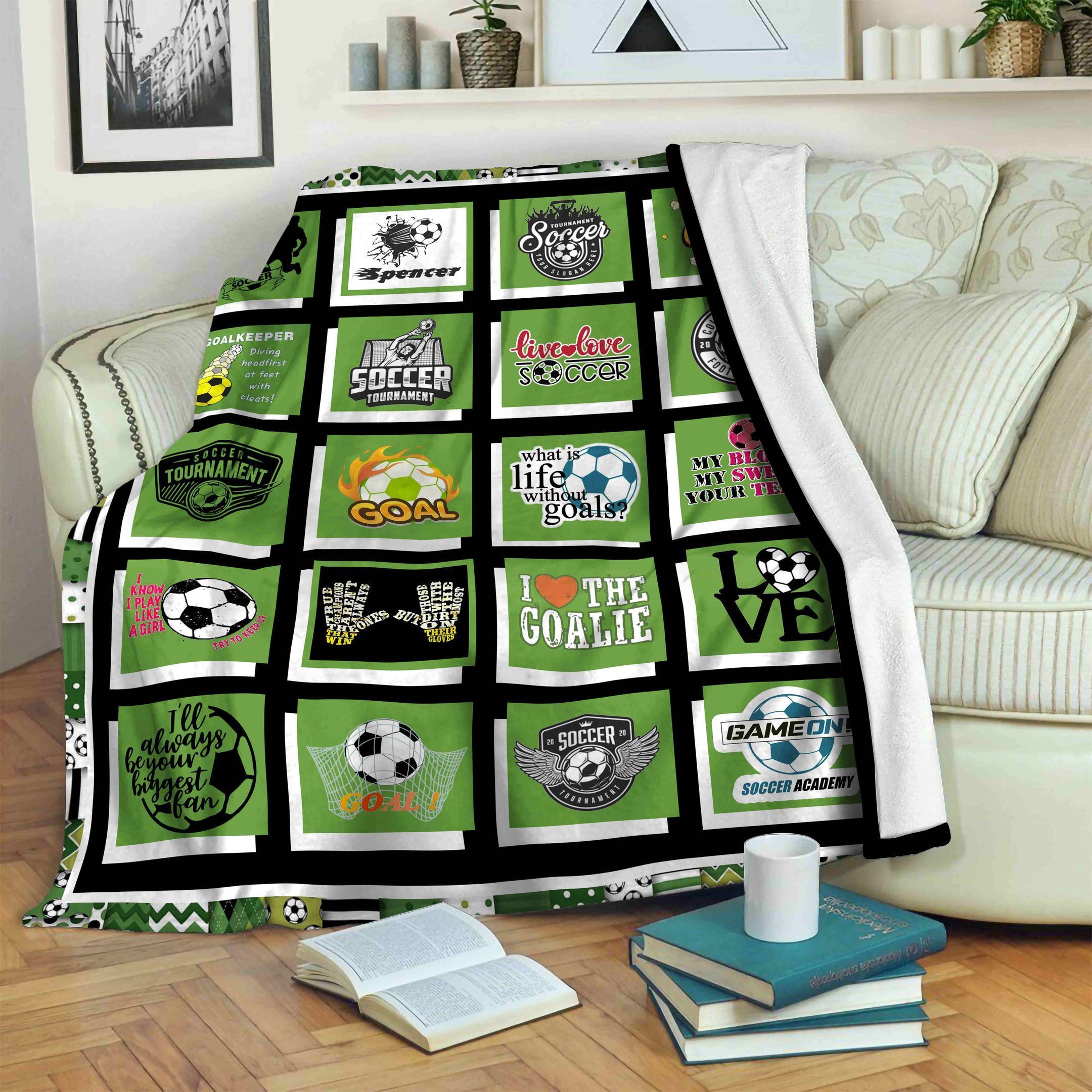 Soccer Fleece Blanket