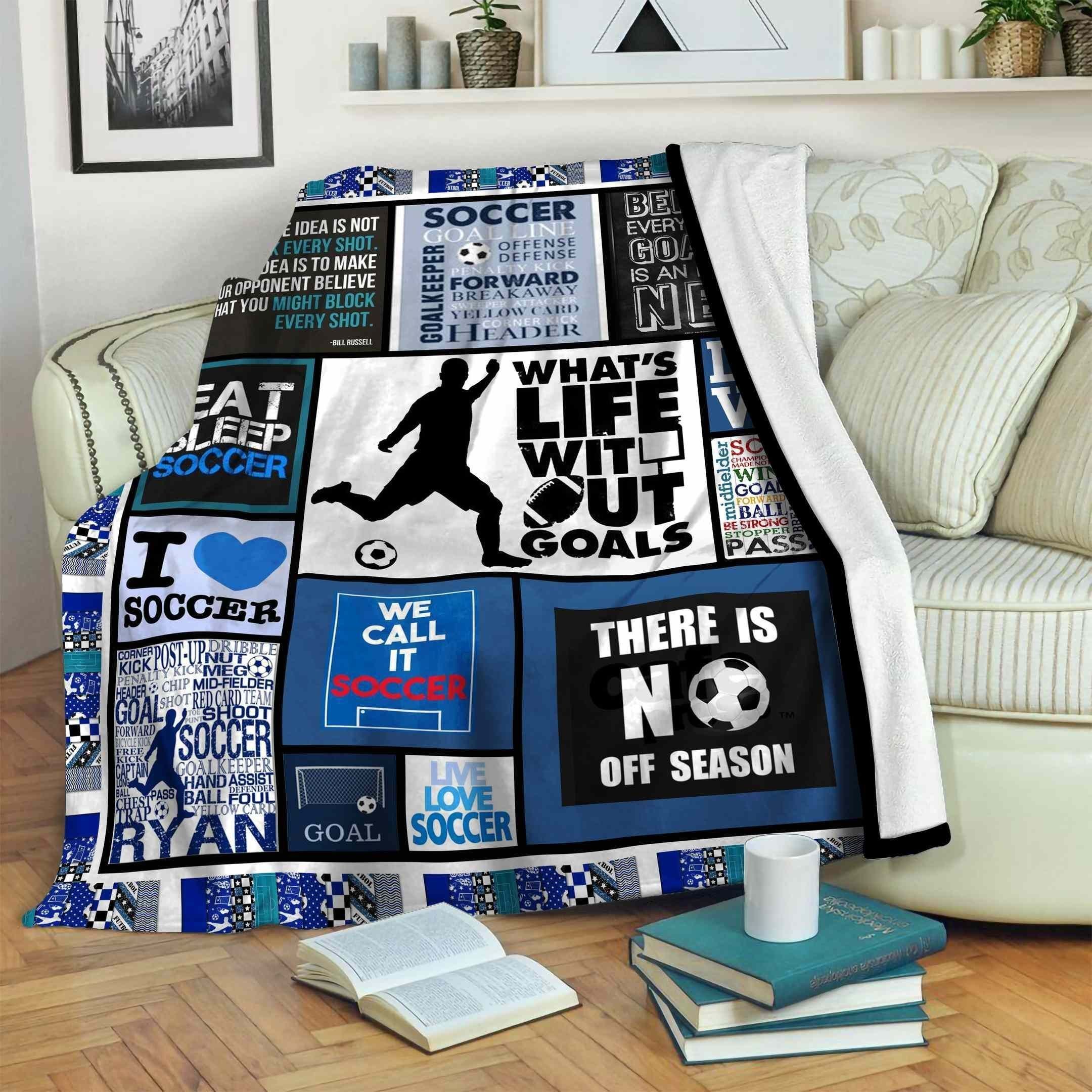 Soccer Fleece Blanket