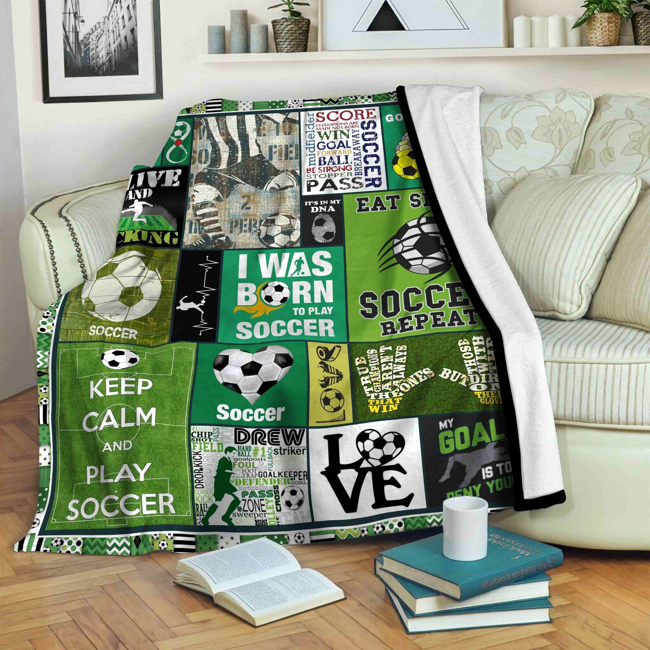Soccer Fleece Blanket