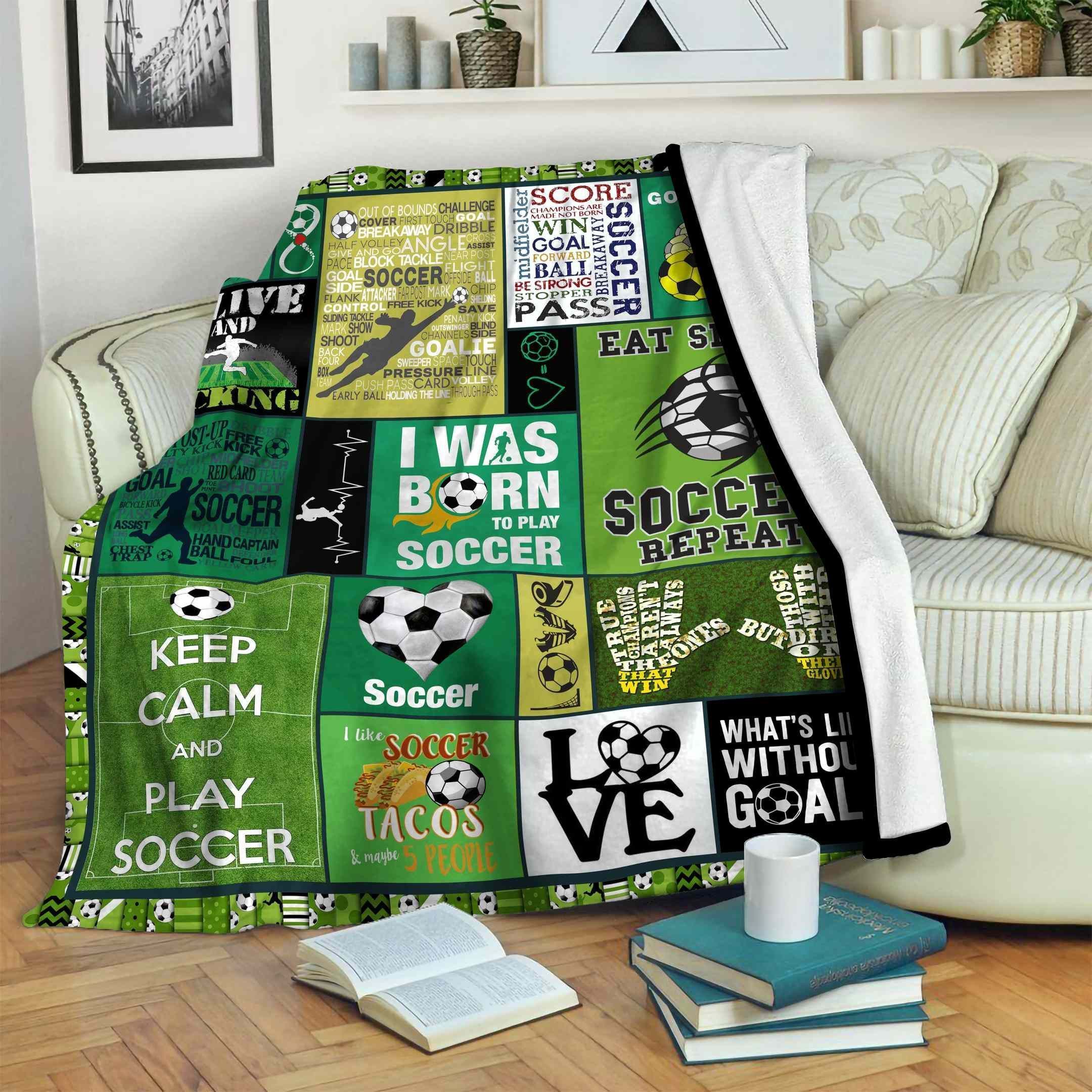 Soccer Fleece Blanket