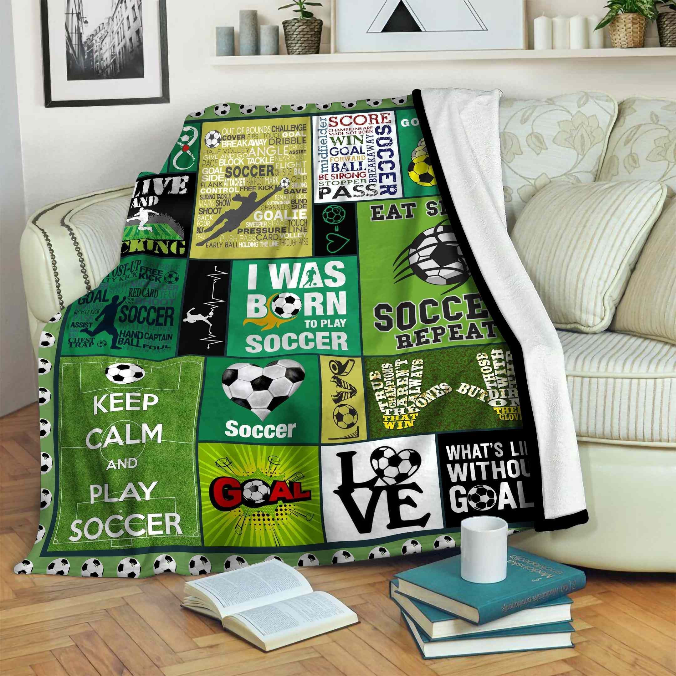 Soccer Fleece Blanket