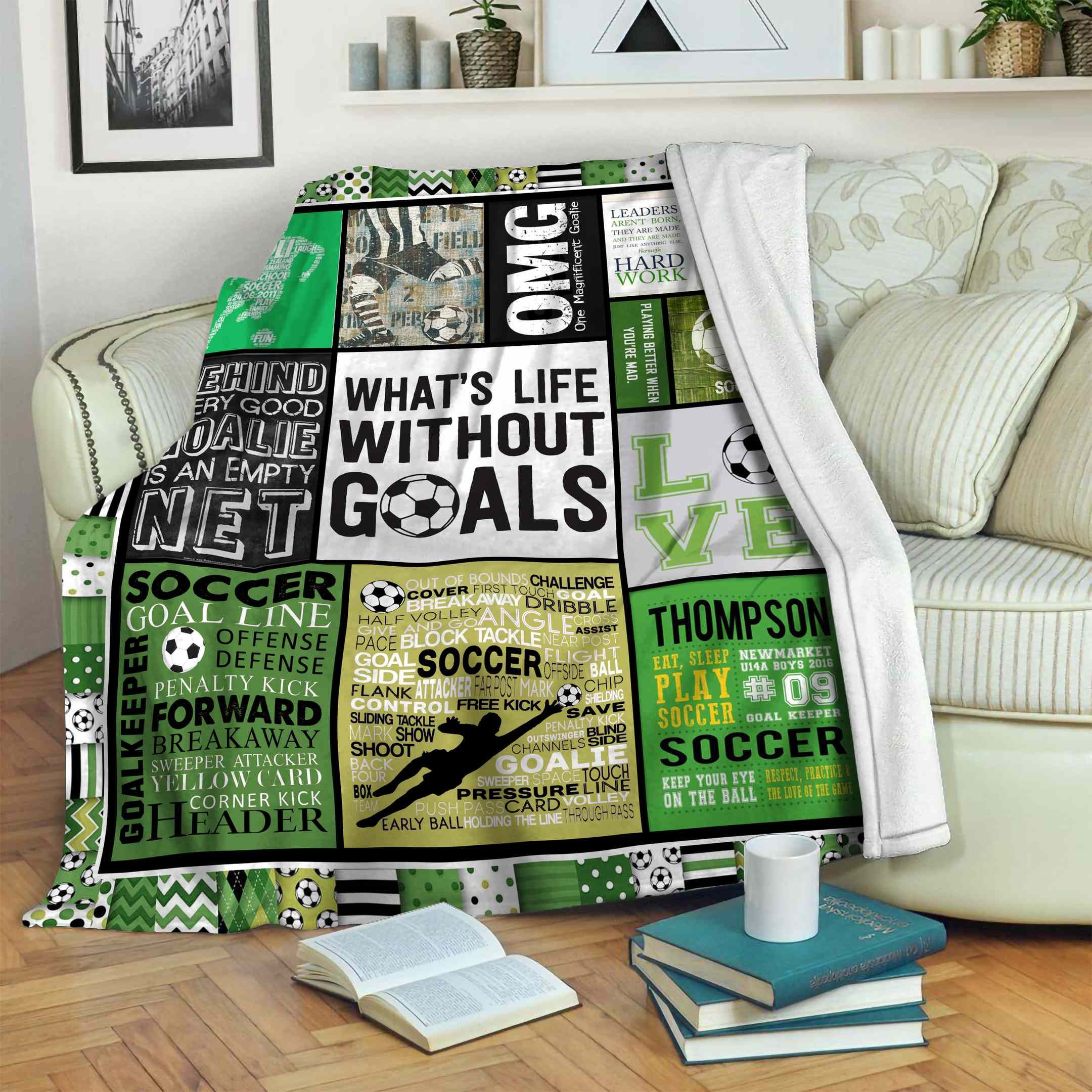 Soccer Fleece Blanket