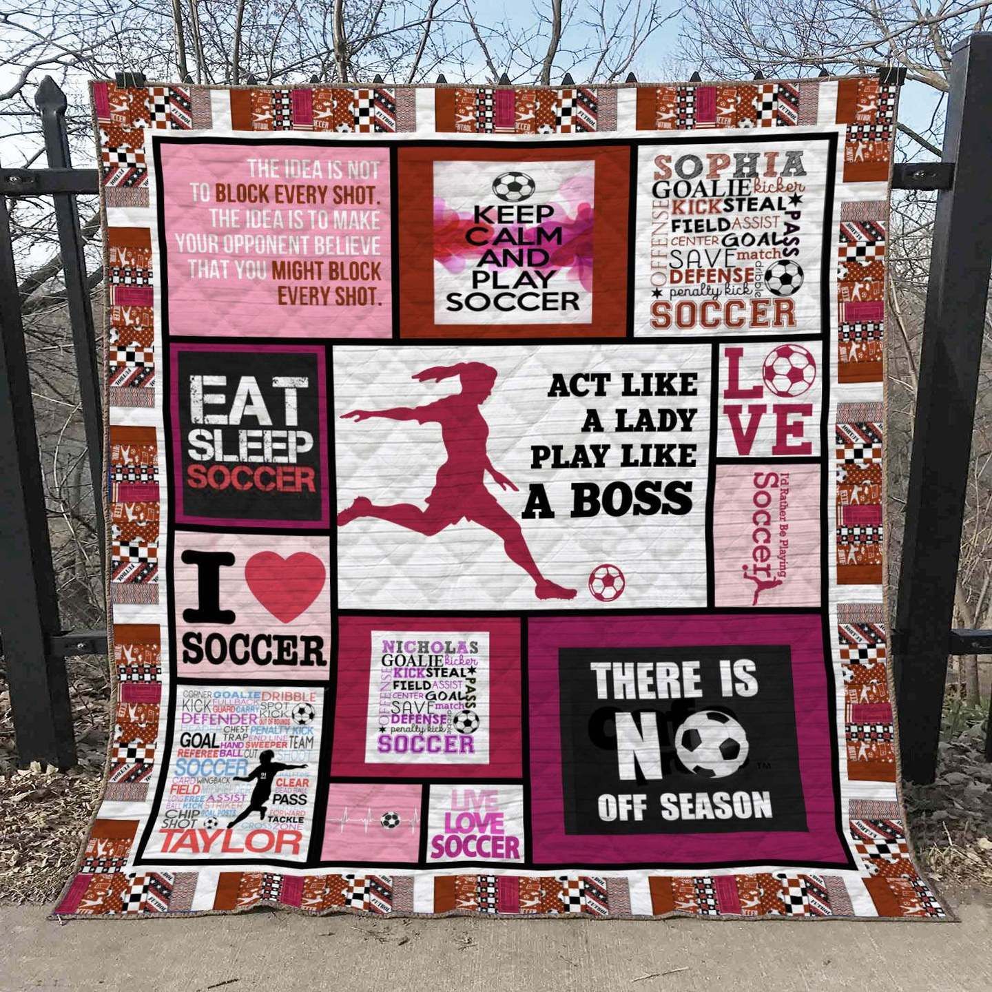 Soccer LI110702A TBG Quilt Blanket