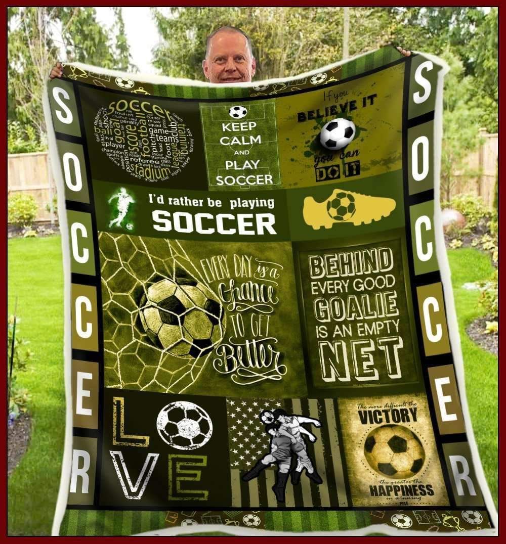 Soccer Fleece Blanket