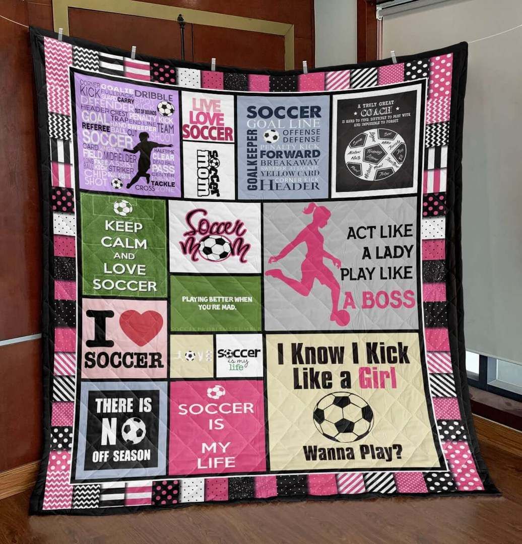 Soccer Mom PKTM2405115 Quilt Blanket