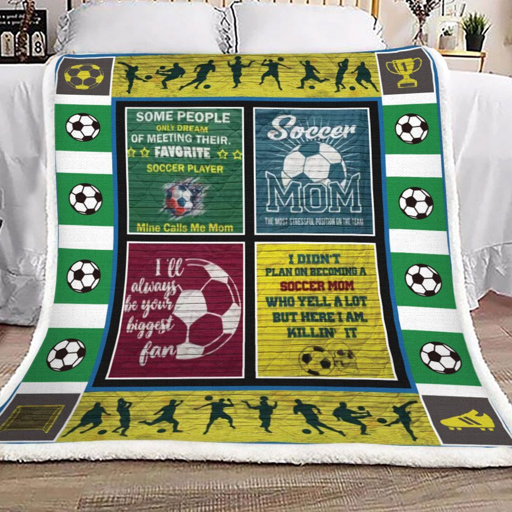 Soccer Mom Sherpa Fleece Blanket