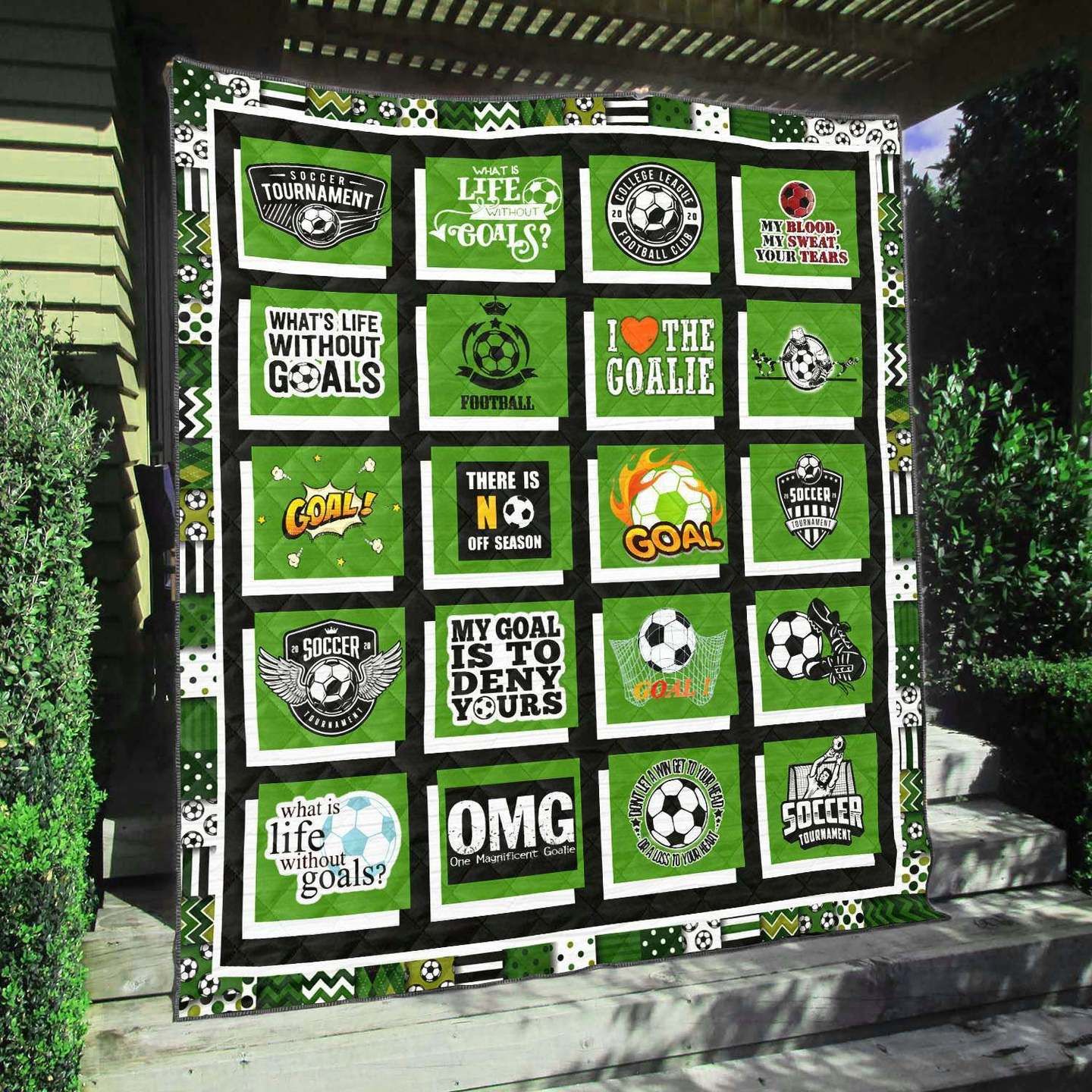 Soccer NA080704B TBG Quilt Blanket