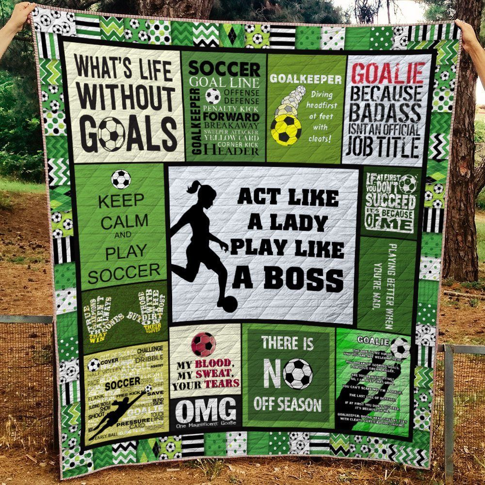 Soccer NG120704B TBG Quilt Blanket