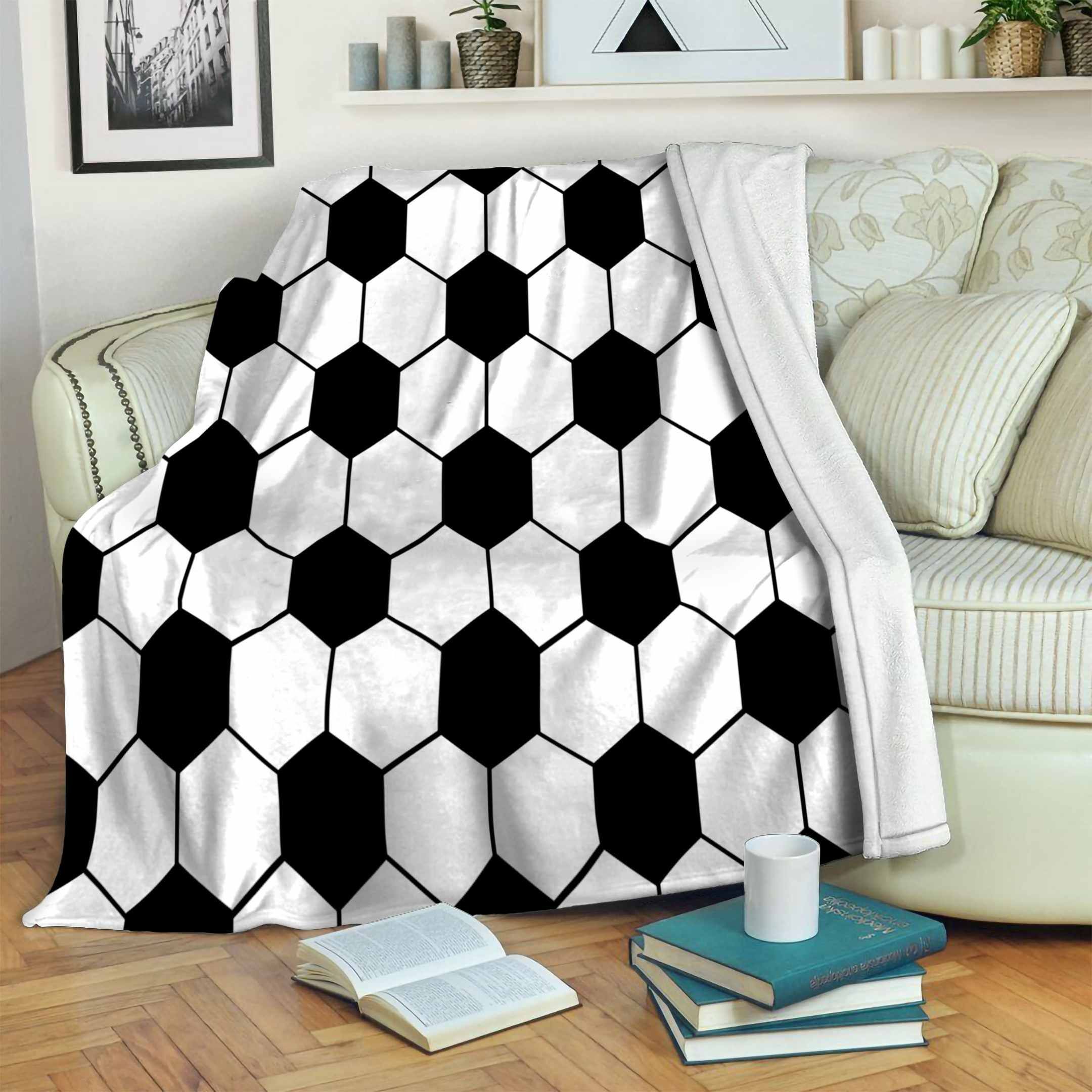 Soccer Sport Sherpa Fleece Blanket