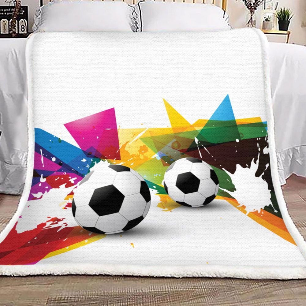 Soccer Sherpa Fleece Blanket