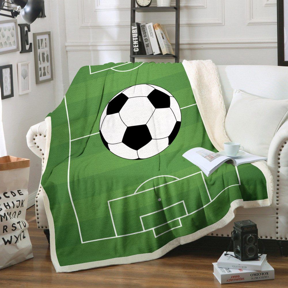 Soccerball Sherpa Fleece