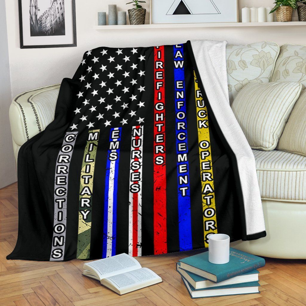 Social Worker No One Fights Alone Sherpa Fleece Blanket