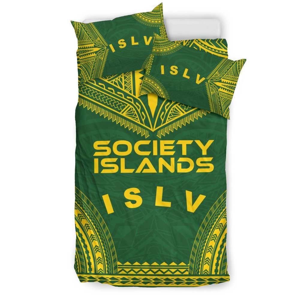 Society Islands Flag Polynesian Chief Bedding Set