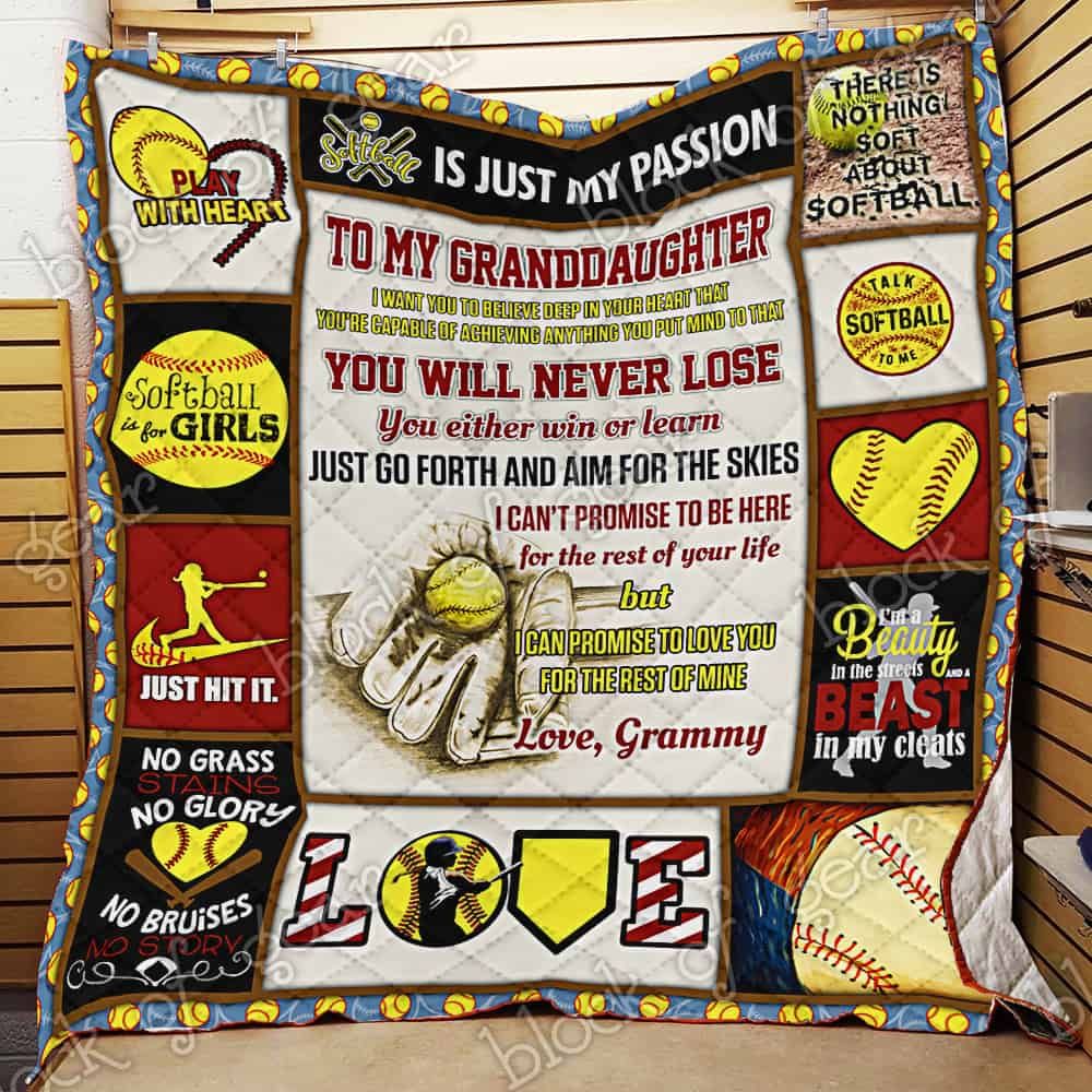 Sofball Granddaughter Love Grammy Quilt Ps236Gmy Dhc11122553Dd