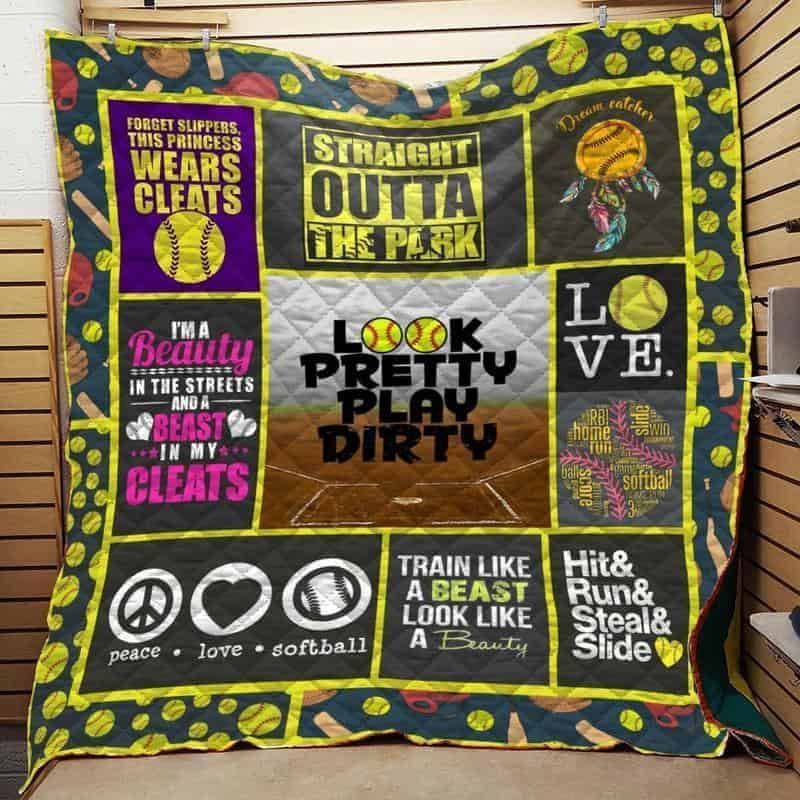 Softball 5 GS-CL-QD0611 Quilt Blanket