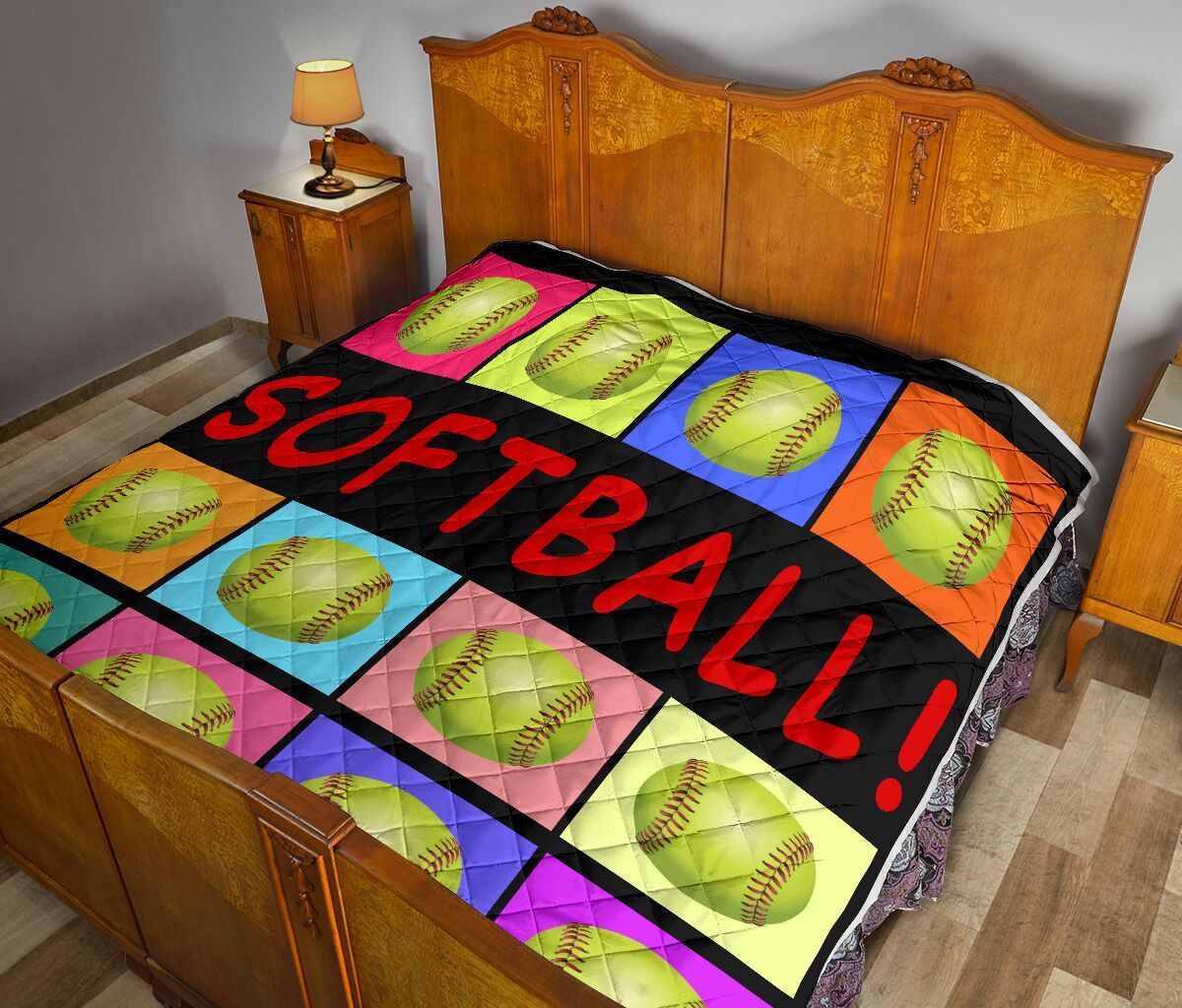 Softball Ball Quilt Blanket Dhc1312858Dd