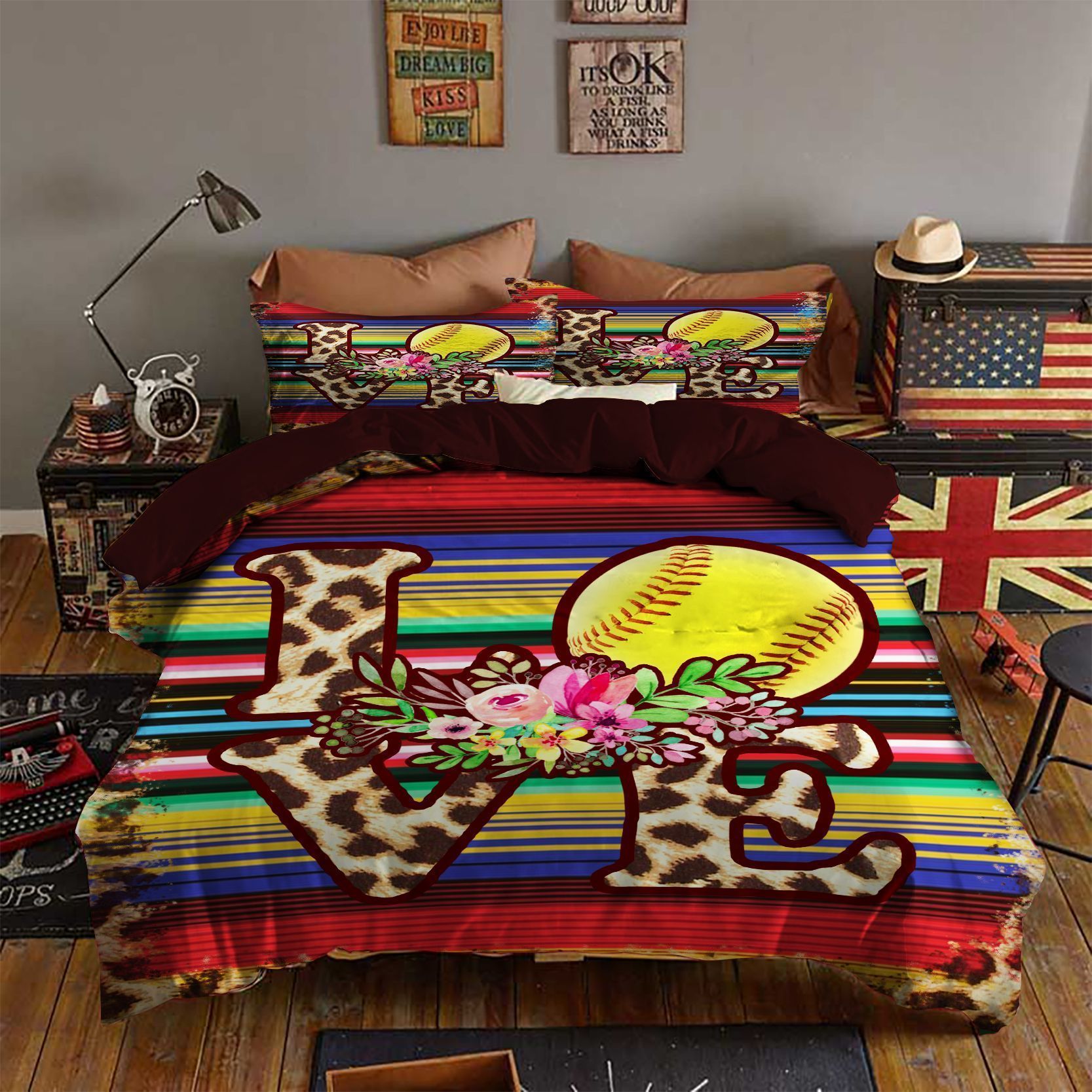 Softball Bedding Set