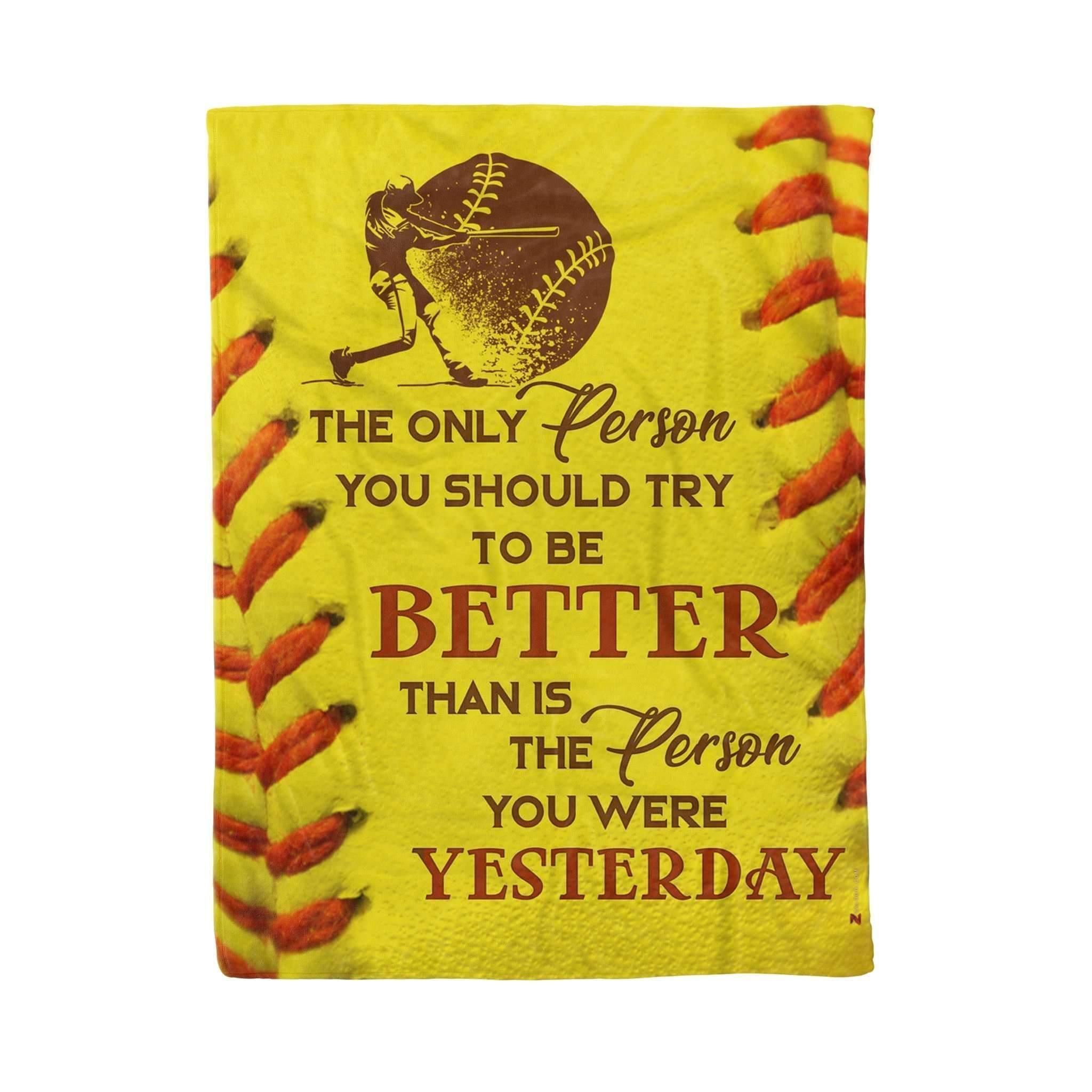 Softball Better Than Sherpa Fleece Blanket